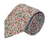 red and pink wildflower english garden tie