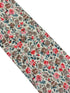 red and pink wildflower english garden tie
