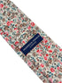 red and pink wildflower english garden tie