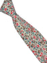 red and pink wildflower english garden tie