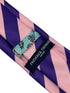 pale baby pink and cadbury purple club striped tie