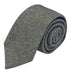 dark grey and cream wool tie with a herringbone design