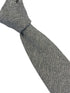 dark grey and cream wool tie with a herringbone design