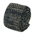 black and white speckled knitted tie