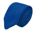 royal blue knitted tie with pointed end