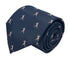 navy dark blue tie with pale pink baseball pitcher silhouette