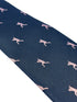 navy dark blue tie with pale pink baseball pitcher silhouette