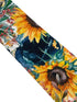 yellow sunflower design cotton tie