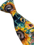 yellow sunflower design cotton tie