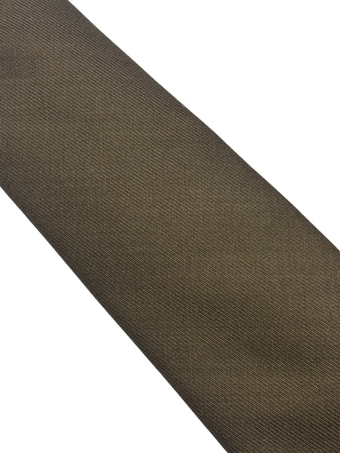 chocolate dark brown plain tie