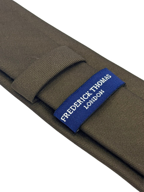 chocolate dark brown plain tie