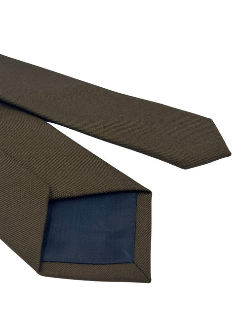chocolate dark brown plain tie