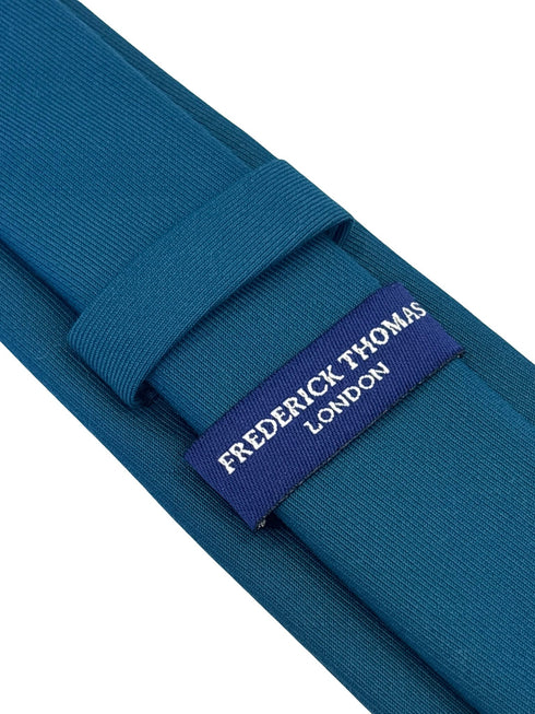 teal turquoise green blue plain mens tie