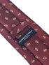 maroon red burgundy tie with bumblebee design
