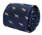 navy dark blue tie with pointer, hunting, hound, gun dog design
