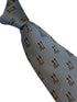 silver grey tie with french bulldog design