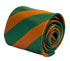 orange and green barber stripe  design tie