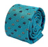 light blue tie with classic VW beetle style car design