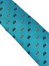light blue tie with classic VW beetle style car design