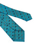 light blue tie with classic VW beetle style car design