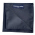 navy dark blue pocket square with Grenadine style subtle honeycomb design