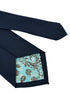 navy dark blue tie with a subtle honeycomb design