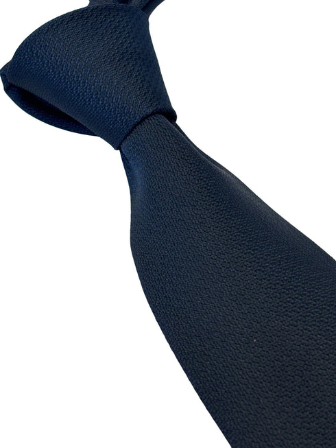 navy dark blue tie with a subtle honeycomb design