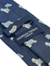 navy dark blue tie with Old english sheepdog dulux dog design