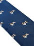navy dark blue tie with Cavalier King Charles Spaniel dog design