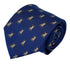 royal blue tie with french Bulldog design