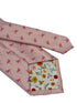 light baby pink tie with flamingo design