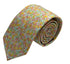 pink and yellow wildflower english meadow floral garden cotton tie in a Liberty style design