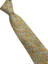 pink and yellow wildflower english meadow floral garden cotton tie in a Liberty style design