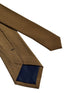 golden brown herringbone cotton tie