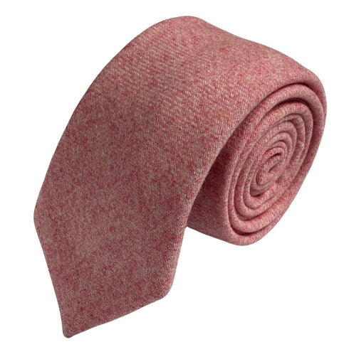 plain baby light pink wool tie