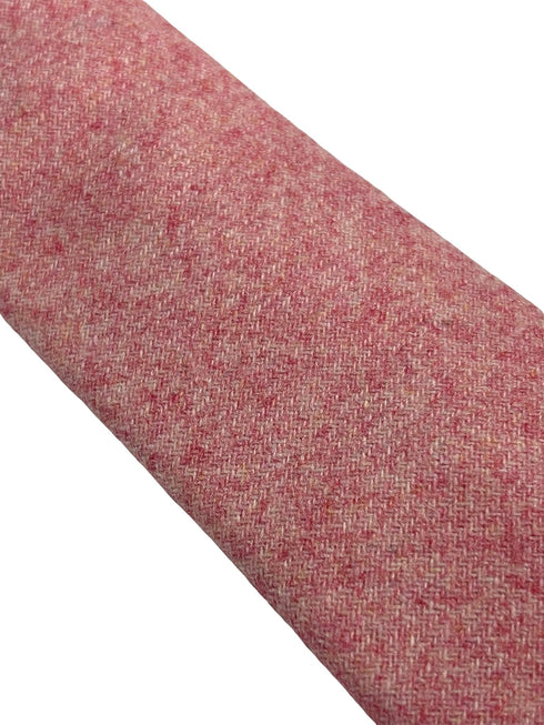 plain baby light pink wool tie