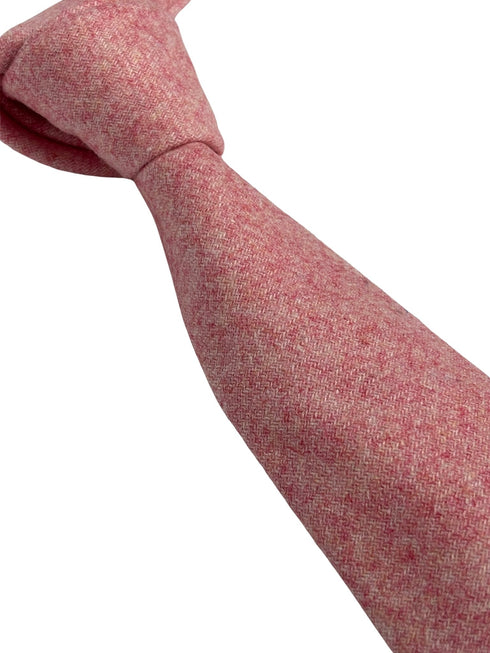 plain baby light pink wool tie