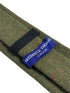 speckled dark khaki green wool tie