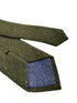 speckled dark khaki green wool tie