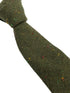 speckled dark khaki green wool tie