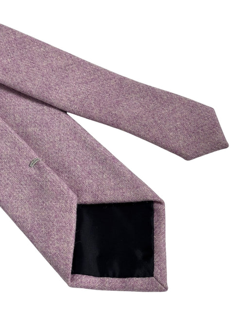 light purple lavender plain wool tie