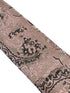 pale pink paisley tie with silver grey details