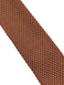 medium brown skinny knitted tie