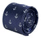 navy dark blue tie with a nautical white anchor design