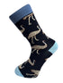 mens 100% cotton socks with a quirky emu ostrich design