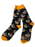 mens 100% cotton socks with sloth jungle design