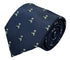 navy dark blue tie with an embroidered Chinese Panda design