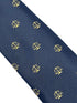 navy dark blue tie with an embroidered scales of justice law design