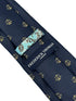 navy dark blue tie with an embroidered scales of justice law design