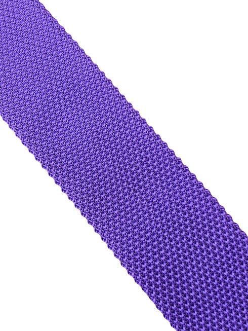 bright purple knitted mens necktie